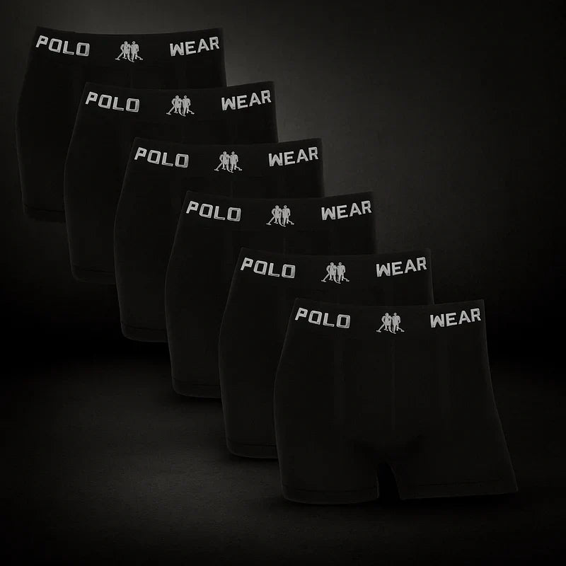 POLO WEAR Kit 6 Cueca Boxer Original Premium (LEVE 6 PAGUE 1)