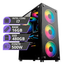 Pc Gamer Cpu Intel I7 3.4ghz Ssd 480gb Memoria Ram 16gb 500w