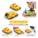 Furadeira Com Chave De Fenda Escovada 21v - 2 Baterias