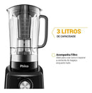 Liquidificador PH900 Com 12 Velocidades 1200W Cor Preto Philco 127V