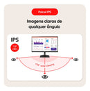 Monitor Gamer LG 24MS500-B 24ms Ips Fullhd 100hz Ajuste De Inclinação Negro