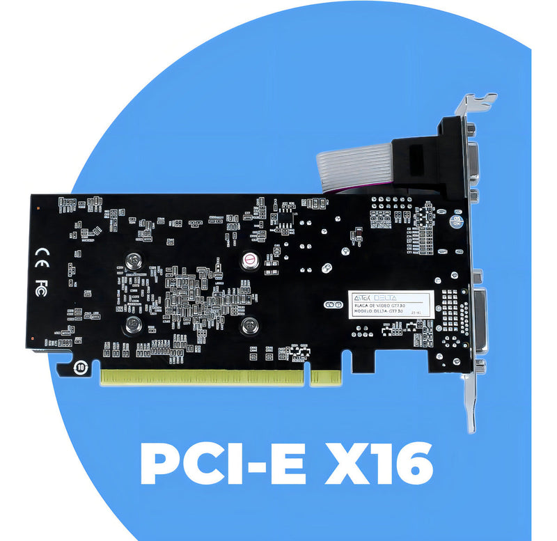 Placa De Vídeo Gt730 Gddr3 4gb Vga Hd Dvi 128 Bits 700mhz