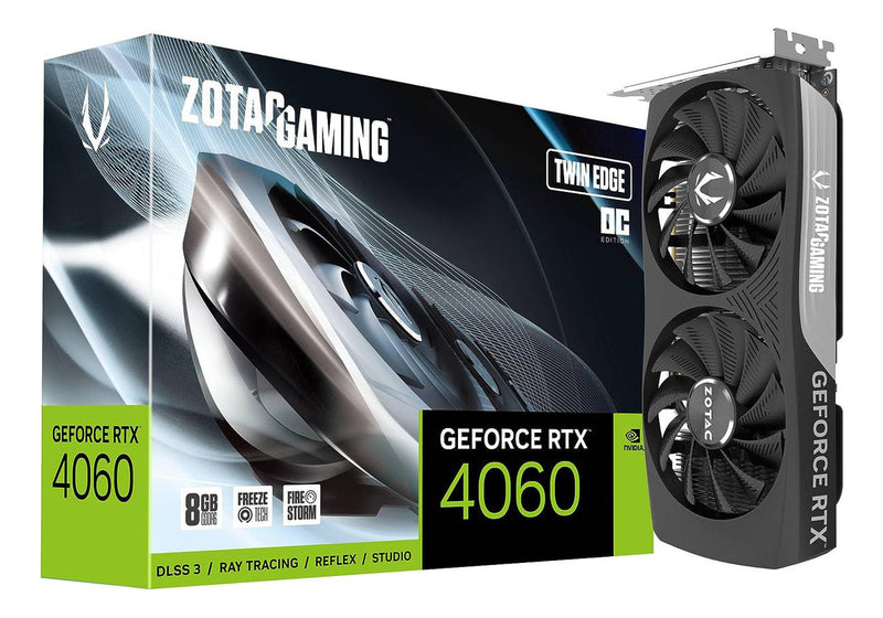 Zotac Gaming Geforce Rtx 4060 8 GB Gddr6 128 bits Twin Edge