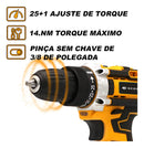 Furadeira Com Chave De Fenda Escovada 21v - 2 Baterias