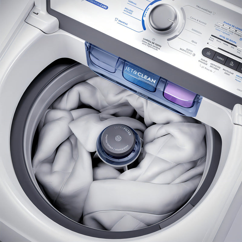 Máquina De Lavar 15kg Electrolux Essential Care Com Cesto In Cor Branco 110V