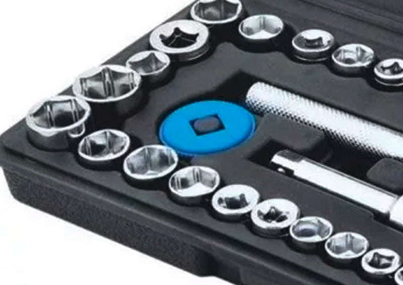 Kit Jogo De Ferramentas Completo C/ Soquetes E Chaves TBT12940K The Black Tools