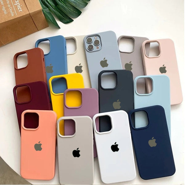 ￼Capa  Apple aveludada Premium - Silicone Macio