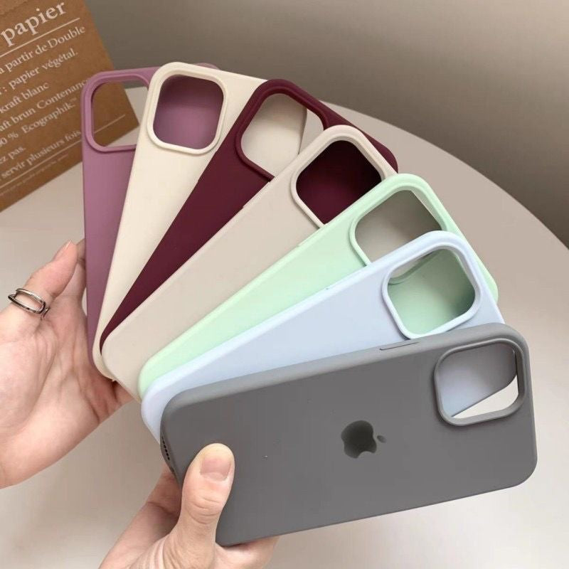 ￼Capa  Apple aveludada Premium - Silicone Macio