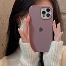 ￼Capa  Apple aveludada Premium - Silicone Macio