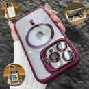 ￼Capinha capa case magsafe + proteção lente câmera para iphone 11 12 13 14 15 16 pro plus promax