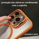 ￼Capinha capa case magsafe + proteção lente câmera para iphone 11 12 13 14 15 16 pro plus promax