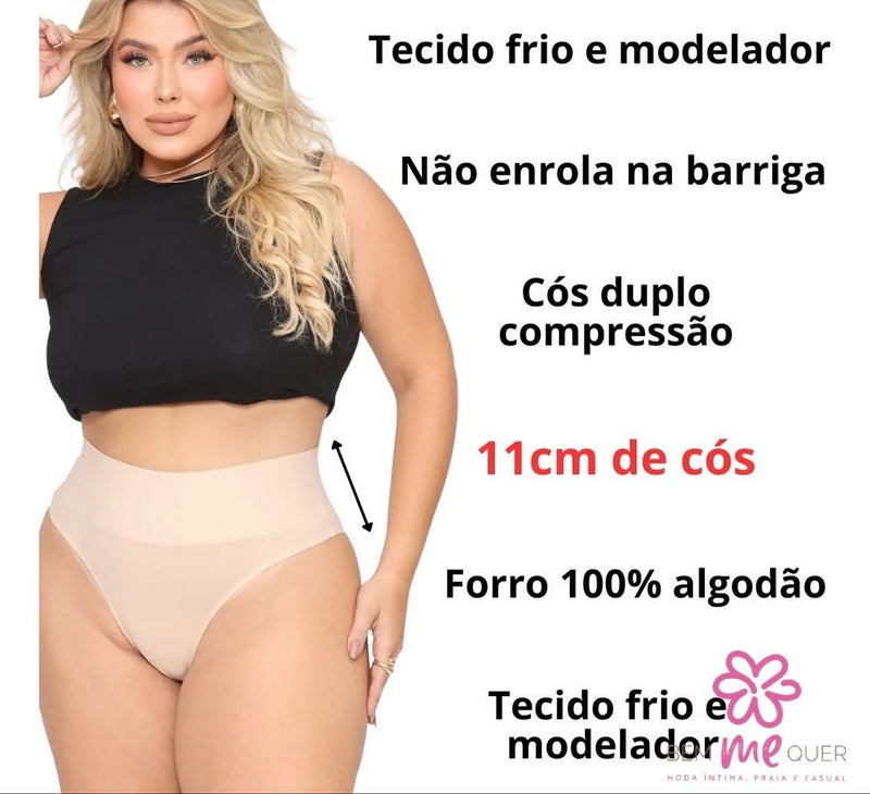(Compre 3 leve 6) Kit com 6 Calcinhas cinta sem Costura Corte Laser Modeladora Efeito Lipo® ENVIO IMEDIATO + Frete Grátis 📦 (SOMENTE HOJE!)🔥